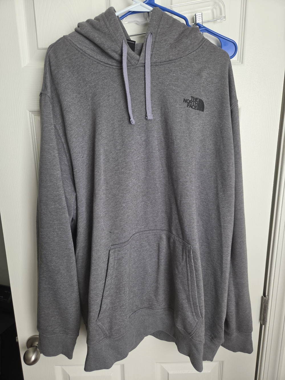 The North Face Gray Pullover Hoodie with Drawcords